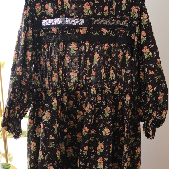 Anthropoligie Pilcro Long-Sleeve Mock-Neck Swing Mini Dress - Picture 3 of 7